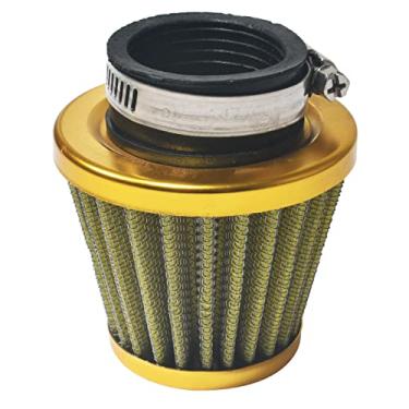 Imagem de CPVNQMDG Kit universal de indução de filtro de ar amarelo de 38 mm para GY6 50cc QMB139 Taotao Sunl BMS Lance Wildfire Moped Scooter Predator 212cc GX200 196cc Motor Mini Bike Go Kart Amarelo