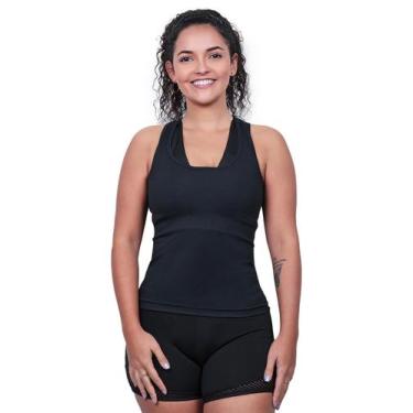 Imagem de Regata Feminina Dryfit - Techmalhas, Preto, GG