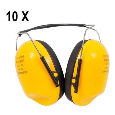 Imagem de Kit Abafador De Ruido Profissional Top Atenuacao 10 Unidades - Carbogr