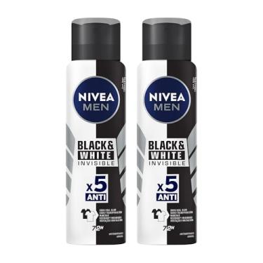Imagem de Kit NIVEA Desodorante Aerosol Men Black&White Invisible - 2 unidades