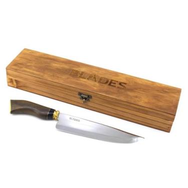 Imagem de Faca Artesanal Blades Brasil Parrilheira Inox 8 pol