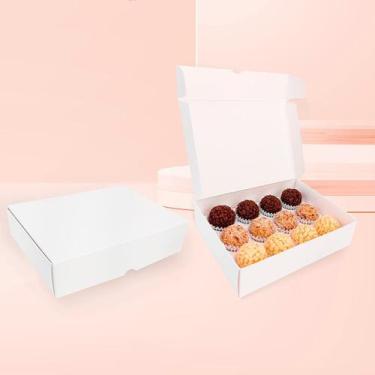Imagem de 10 Caixas Brancas para Presente para 12 Doces - Embalagens Conceito