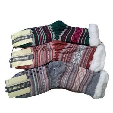 Imagem de Meia de Lã Masculina/Feminina Térmica Adulto/Forro de Lã Grossa - xin 