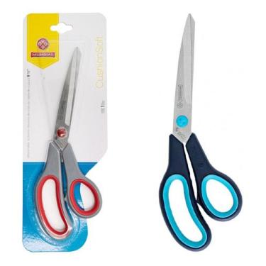 Imagem de Tesoura Mundial Cabo Soft Patchwork Artesanato Costura 24cm - NoBrand,