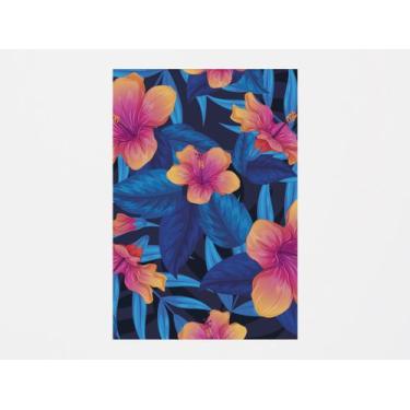 Imagem de Painel De Festa Vertical 1,50 x 2,20 - Folhagem Tropical Azul 004 - Vi