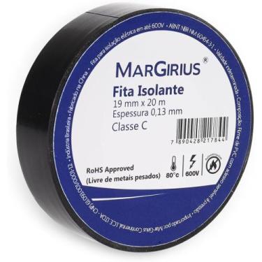 Imagem de Fita isolante Preta 19mm x 10 metros Classe C MarGirius