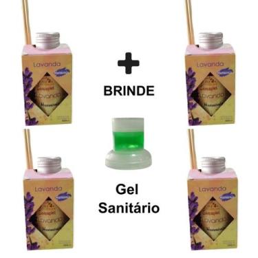 Imagem de 4 Aromatizador Ambiente 100ml Perfume Casa Difusor Vareta Aromatizante