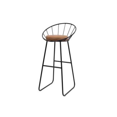 Imagem de Banco Alto Sunset Banqueta Estofada Balcão Cozinha Churrasqueira - Stu