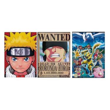 Imagem de Quadros Decorativos Naruto, Pokémon, Zoro-D - POP, Zoro