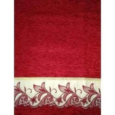 Imagem de Peseira Xale Cama Bordado Richilieu King Size Linda - INGRID BORDADOS,