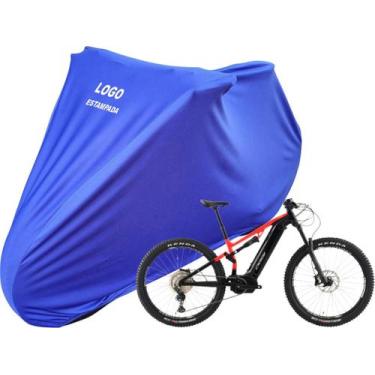 Imagem de Capa Bike Oggi Razzo Mtb Tecido Helanca Macio Com Elástico - Mz, Azul