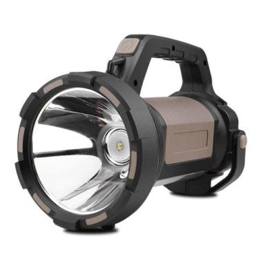 Imagem de Lanterna De Mão Farolete Holofote Led Recarregável 6 Modos de Luz Com 