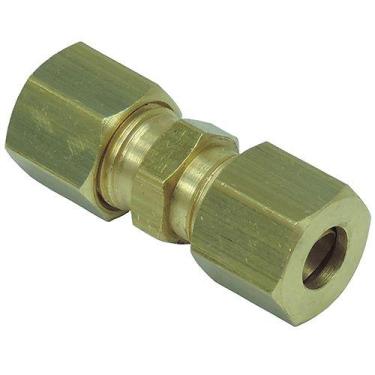 Imagem de Kit 5 Conexão Emenda Tubo Nylon Mbb Tubo 1/4 Npt X 1/4 Npt (Completa) 