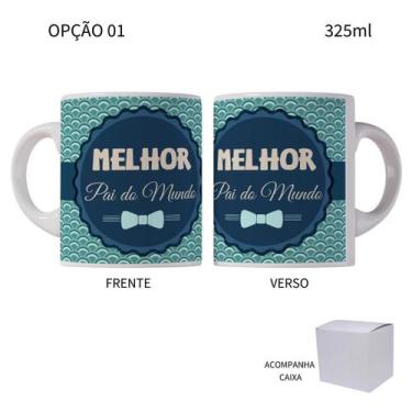 Imagem de Caneca 325ml Feliz Dia Do Pais Melhor Pai Do Mundo Super Pai - LARANJA