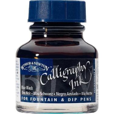 Imagem de Tinta De Caligrafia Winsor & Newton Ink Black Blue 30ml