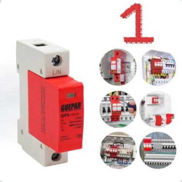 Imagem de Protetor Surto DPS contra  Raio djuntor   175v - 20a  275v classe II -