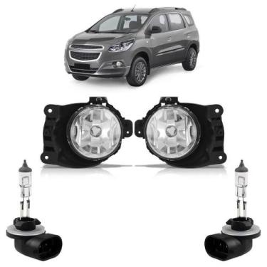 Imagem de Par Farol de Milha Spin 2012 A 2015 + Lâmpadas H27 - Automotive Import