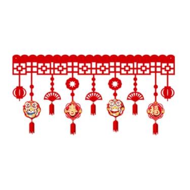 Imagem de rockible Guirlanda de faixa de ano novo chinês 2025, decoração de festival de primavera de, pingente de feltro, suprimentos para festa, pendurado na, Style C