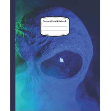 Imagem de Alien Composition Notebook: Wide-Ruled, 7.5 x 9.25, 120 Pages, For kids, teens, and adults (Composition Notebooks)