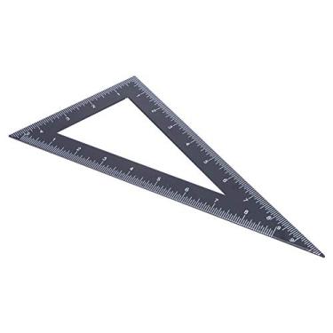 Imagem de Régua Triangular de Aço de Alto Carbono - Escala Triangular Durável de 12 Polegadas para Medição e Desenho de Precisão, Ideal para Arquitetos, Engenheiros e Estudantes (120 * 300mm)