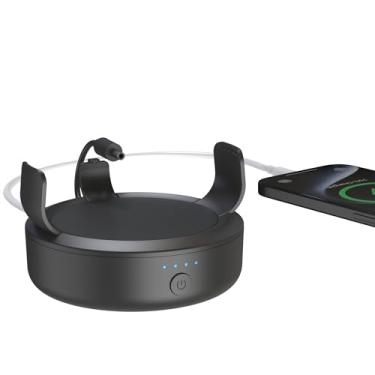 Imagem de Base de Bateria para Echo Dot 3 Suporte - Suporte de Bateria Portátil de 5000 mAh Suporte para Dot 3 Longa Duração 9 Horas Tempo de Reprodução Base de Bateria para Dot 3 Geração (Preto)