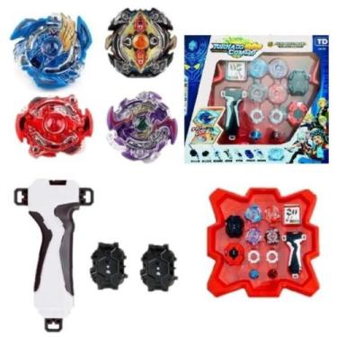 Imagem de Arena Beyblade Storm Gyro 2 Bey Blade 2 Lançador 4 Troca Top - Tornado