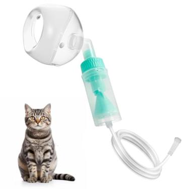Imagem de STARSUM Copo nebulizador para gatos e máscara inaladora de gatos, máscara de oxigênio para gatos, filhotes e cães pequenos (dispositivo nebulizador não incluído) (P)