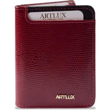 Imagem de Carteira Couro Pequena Artlux 927, Vermelho