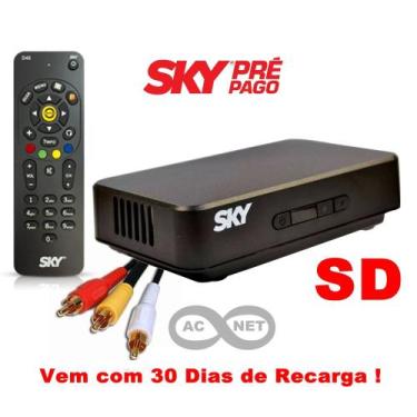Imagem de Receptor Sky Pre Pago SD + 30 Dias de Canais Abertos