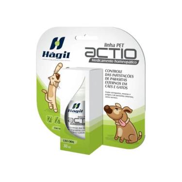 Imagem de Hágil Actio Terapia 30ml Homeopatia Antipulgas, Carrapatos E Vermes - 