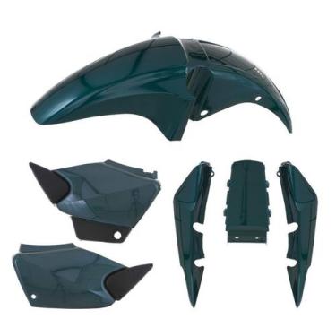 Imagem de Kit Carenagem 3 Peças Cromo Forte Moto Honda Titan 150 2004 2005 2006 