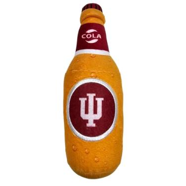 Imagem de NCAA Indiana Hoosiers Garrafa de Cerveja Brinquedo de Pelúcia para Cães e Gatos – Brinquedo de Pelúcia para Cachorros e Gatos Mais Bonito Nome do Time de Futebol/Basquete