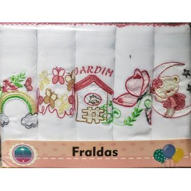 Imagem de Kit com 10 fraldas pano picueta king kids, feminino