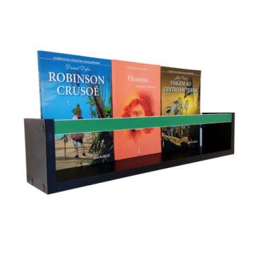 Imagem de Prateleira Para livros Infantis Nicho Organizador Pelúcia Quarto de Cr