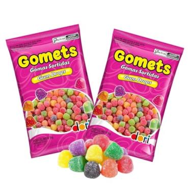 Imagem de Kit 2 Pacotes de Bala de Goma Gomets Frutas Dori 1kg