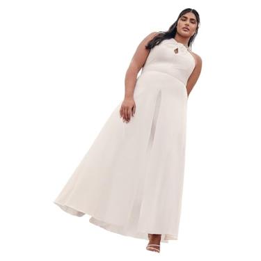 Imagem de City Chic Macacão feminino Citychic Plus Size Karlee, Marfim, 52