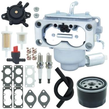 Imagem de REMEDART Carburador MIA10632 serve para John Deere L111 L118 LA120 LA130 LA145 LA150 X140 Z425 Substitui MIA11790 AM134086 para Toro 74590 para Husqvarna 2042SL YTH23V 48 YTH24V48 YTH2448 com filtros