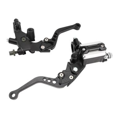 Imagem de Freio de Motocicleta de 22mm L Preto Fraque Universal Fraque Mestre Cilindro Mestre L Para Scooters Rua Bicicletas ATV Motocicleta Freio Levermotorcycle Freio Cilindro Mestre Mestre de Cilindro
