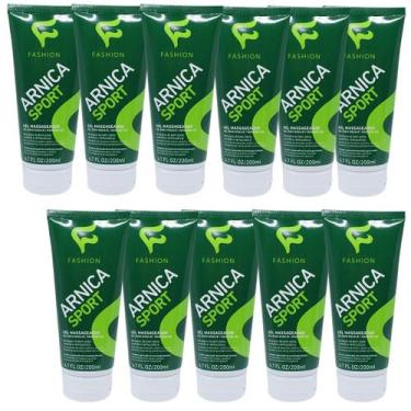 Imagem de Gel Massageador Fashion Arnica Sport Bisnaga 200ml Kit 11 Unidades - F