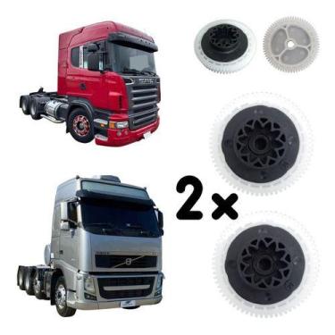 Imagem de Kit 2 Unidades De Engrenagem De Reparo Motor Do Vidro Elétrico Scania 