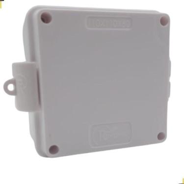 Imagem de Caixa Multiuso IP66 cor branca vedada tranca cadeado 11x11Cm - Rohdina