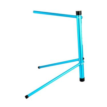 Imagem de rockible Reparo de bicicleta Stand Bicycle Type Parking Rack, Rack de armazenamento profissional de bicicleta de bicicleta para pátio para interior, ao ar, Azul