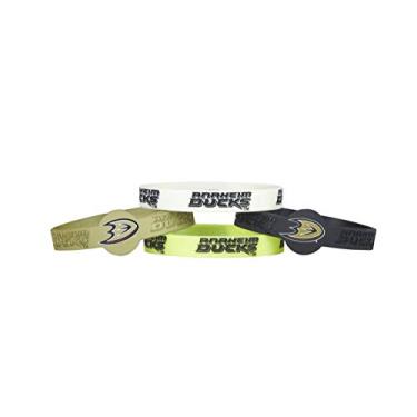Imagem de Aminco Pulseiras de silicone NHL Anaheim Ducks, pacote com 4