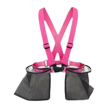 Imagem de Deevoka Tiras de piscina de água para crianças, brinquedo de piscina com sacolas de rede, organizador de brinquedos, Rosa