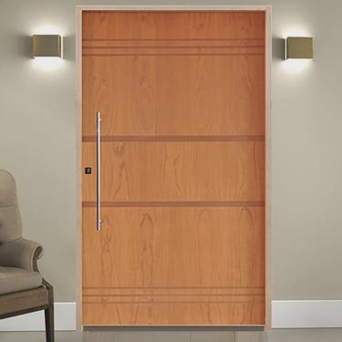 Imagem de Kit Porta de Madeira Pivotante 210x140cm Batente 14cm Fechadura 803 Rolete Externa Belissima 7 Hale