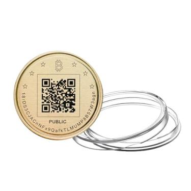 Imagem de SAFEBrass Coin Bitcoin Cold Wallet Armazenamento de criptografia off-line com ar condicionado