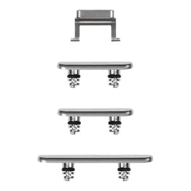 Imagem de Risidamoy Para iPhone X, botão liga/desliga e botão de volume, botão lateral de substituição, botão de substituição, botão de controle liga/desliga, modelo fixo: A1865 A1901 A1902 (prata)