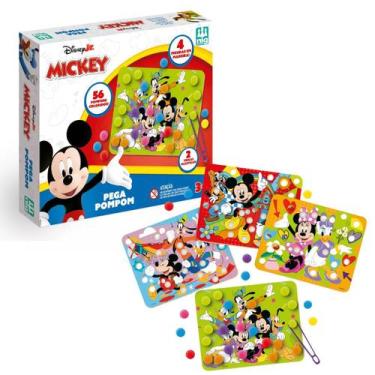 Imagem de Jogo Educativo Pega PomPom Disney Mickey 4106 - Nig Brinquedos