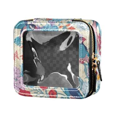 Imagem de Fitrendlovey Bolsa organizadora espaçosa de couro PU com claraboia e zíper para cosméticos em movimento, T11, one size