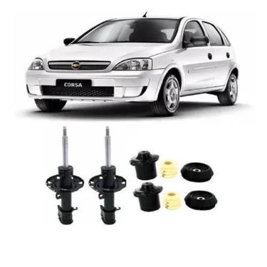 Imagem de Kit Par Amortecedor Diante + Kit Montana Novo Corsa Premium